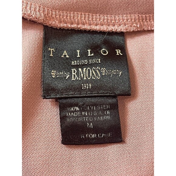 VTG Bmoss Pink Sleeveless V-neck Floral Embroidered Stretch M Top - Picture 5 of 8